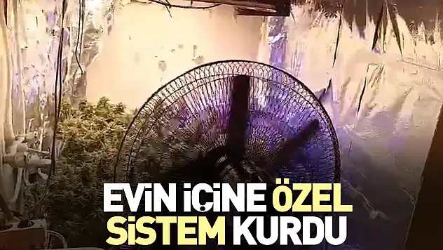 Evin içine özel sistem kurdu