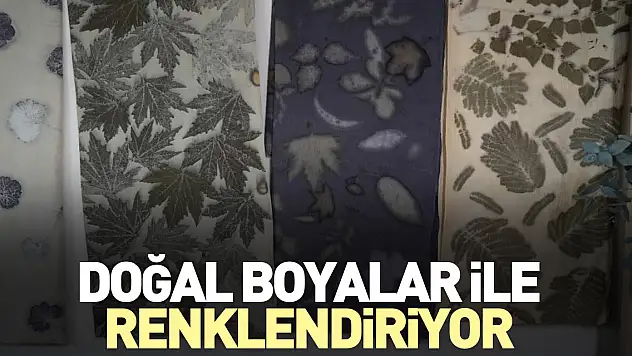 Tamamen doğal boyalar ile renklendiriyor
