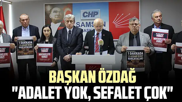 Başkan Özdağ 'Adalet Yok, Sefalet Çok'