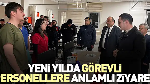 Yeni Yılda Görevli Personellere Anlamlı Ziyaret