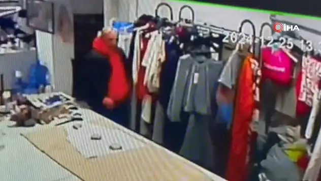 Filmleri aratmayan hırsızlık kamerada