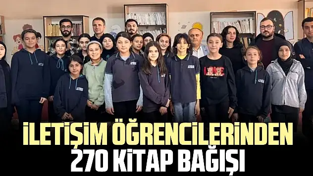 İletişim Öğrencilerinden 270 Kitap Bağışı