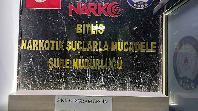 Bitlis'te 2 kilo uyuşturucu ele geçirildi