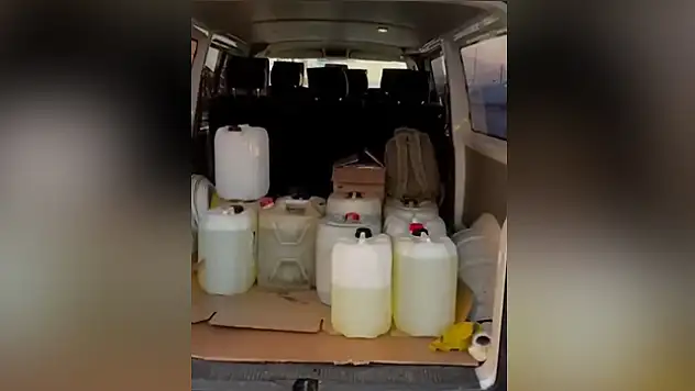 100 litre kaçak akaryakıt ele geçirildi
