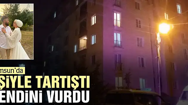 EŞİYLE TARTIŞTI, KENDİNİ VURDU