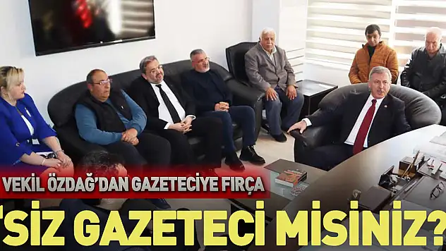 Milletvekili Özdağ gazeteciyi azarladı: 'Siz gazeteci misiniz'