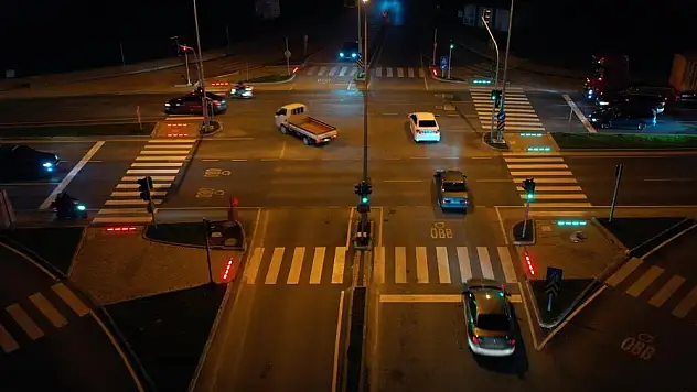 Ordu'da yaya güvenliği için ledli sistem devrede