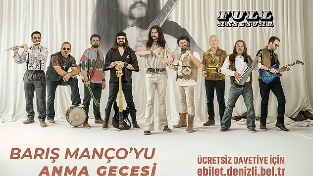 Denizli Büyükşehir, Barış Manço'yu ölüm yıl dönünde özel konserle anacak