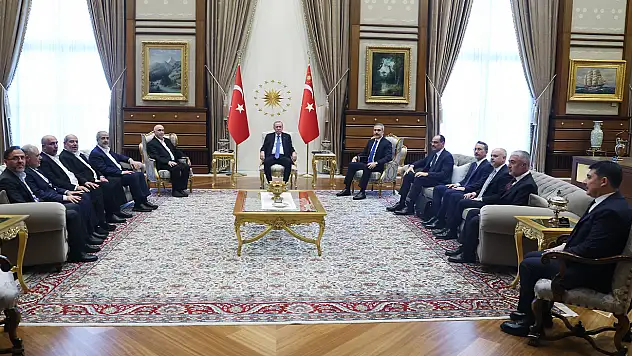 Cumhurbaşkanı Erdoğan Hamas heyetini kabul etti