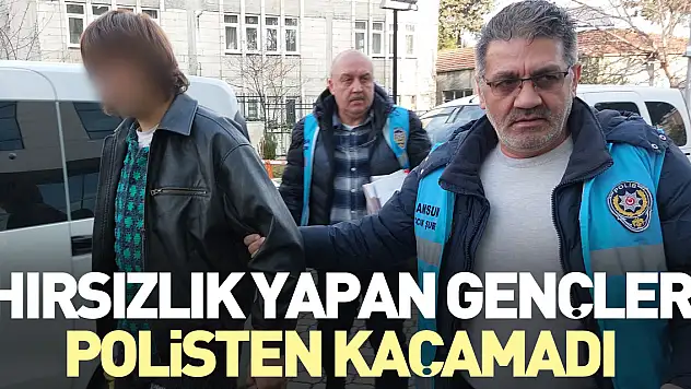Hırsızlık yapan gençler polisten kaçamadı