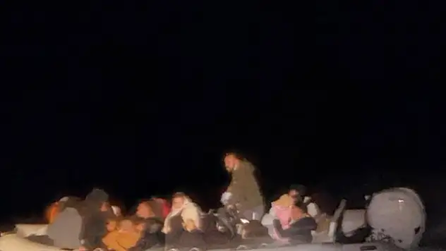 Bodrum açıklarında, göçmen yakalandı