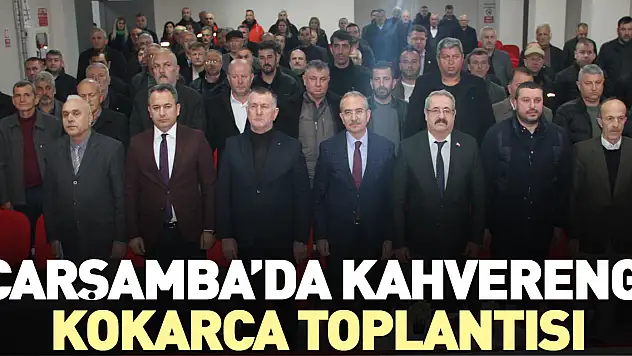 ÇARŞAMBA'DA KAHVERENGİ KOKARCA TOPLANTISI