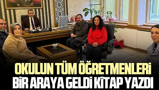 OKULUN TÜM ÖĞRETMENLERi BiR ARAYA GELDi KiTAP YAZDI