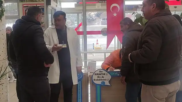 Otobüs terminalinde stant açıldı