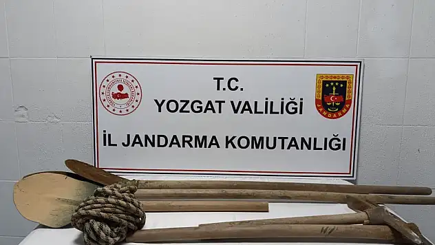 Yerköy'de kaçak kazıya suçüstü