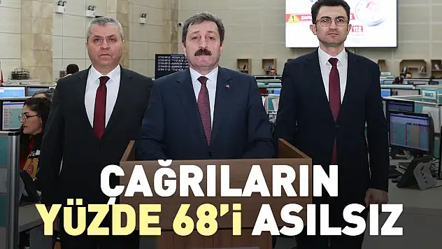 Çağrıların yüzde 68'i asılsız