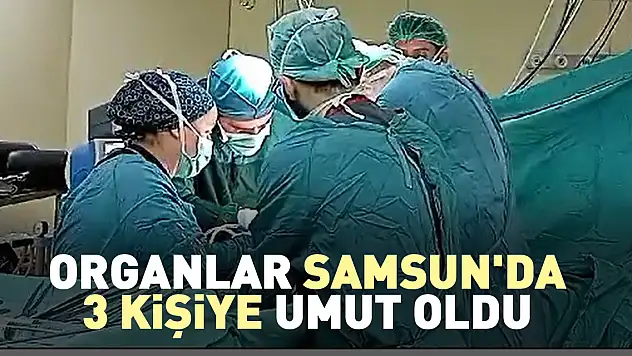 Organlar Samsun'da 3 kişiye umut oldu