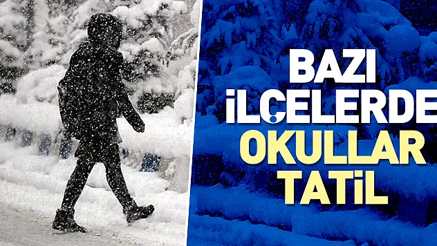 Bazı ilçelerde okullar tatil