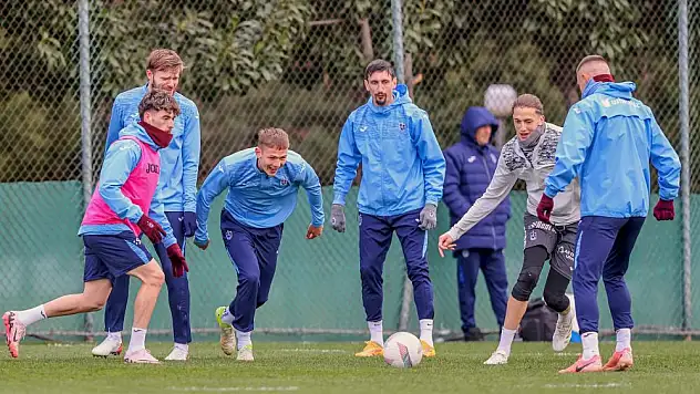 Trabzonspor, Beşiktaş maçının hazırlıklarını tamamladı