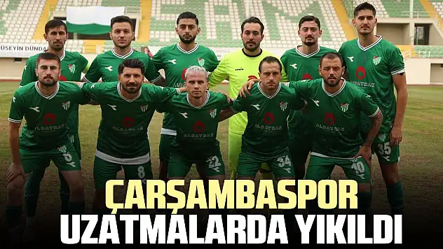 Çarşambaspor uzatmalarda yıkıldı