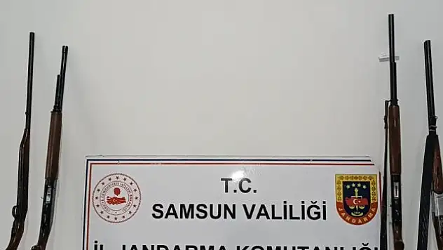 Ruhsatsız silah ve mühimmat ele geçirildi