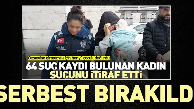 Hırsızlık itirafında bulunan kadın serbest bırakıldı