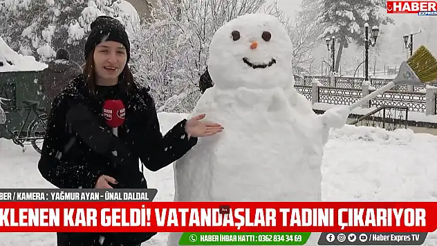 Vatandaşlar Karın Tadını Çıkardı