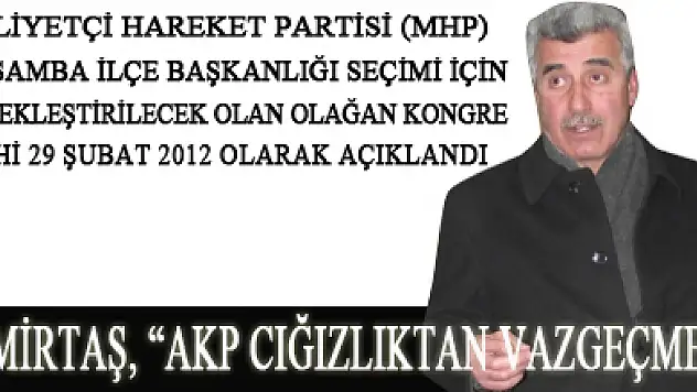 Demirtaş, ''AKP cığızlıktan vazgeçmeli'