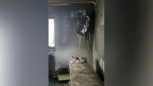 Yangında mahsur kalan 5 yaşındaki çocuk kurtarıldı