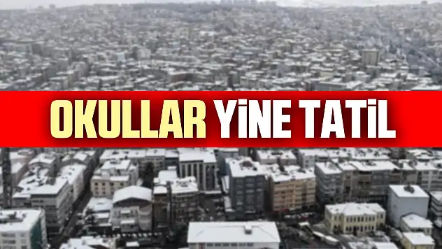 Okullar yine tatil