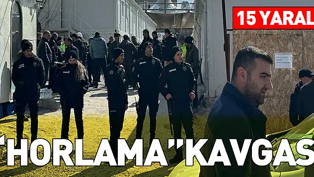 'Horlama' Kavgası: 15 yaralı