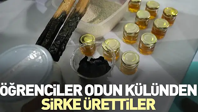 Odun külünden sirke ürettiler