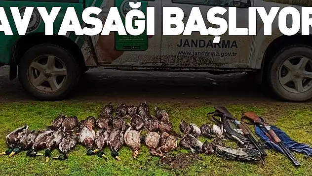 Av yasağı başlıyor