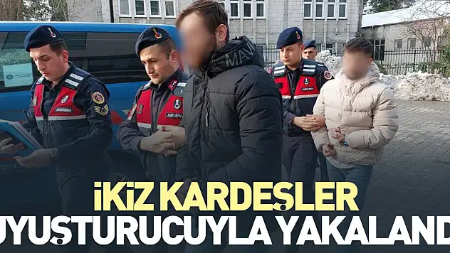İkiz kardeşler uyuşturucuyla yakalandı