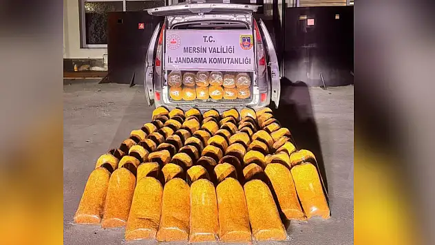 580 kilo kaçak tütün ele geçirildi
