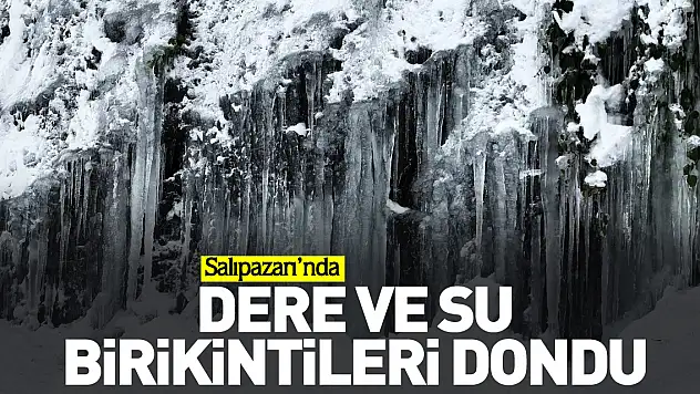 Dere ve su birikintileri dondu