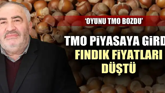 'OYUNU TMO BOZDU'  TMO piyasaya girdi, fındık fiyatları düştü