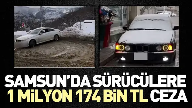 Sürücülere 1 milyon 174 bin TL ceza