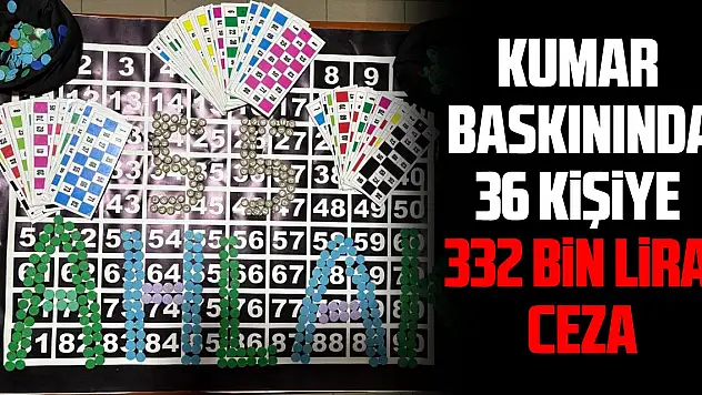 Kumar Baskınında ceza yağdı!