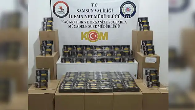 250 bin makaron ele geçirildi