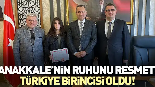 Çanakkale'nin ruhunu resmetti, Türkiye birincisi oldu!