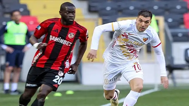 Gaziantep FK, sahasında Kayserispor'u tek golle geçti