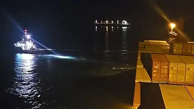 Karaya oturan gemi kurtarıldı