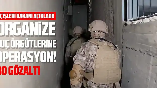 Organize suç örgütlerine operasyonlar: 80 şüpheli yakalandı