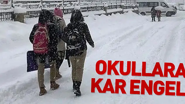 Okullara kar engeli