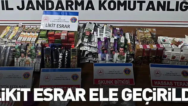 Likit esrar ele geçirildi