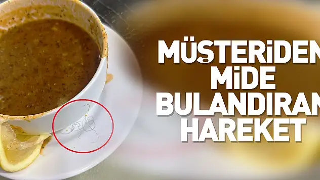Müşteriden mide bulandıran hareket