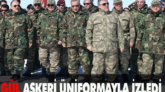 Gül ve Bakanlar TSK'nin tatbikatında