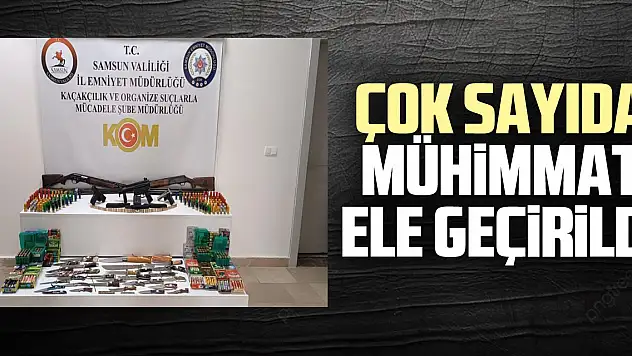 ÇOK SAYIDA MÜHiMMAT ELE GEÇiRiLDi