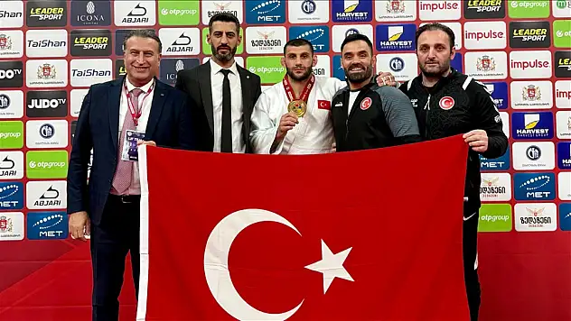 Milli judocu Vedat Albayrak, altın madalya kazandı